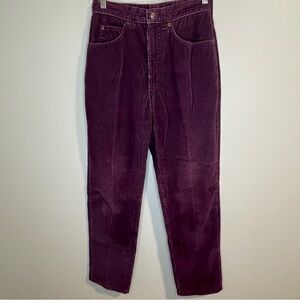 Lands' End Women's Dark Purple Corduroy Pants